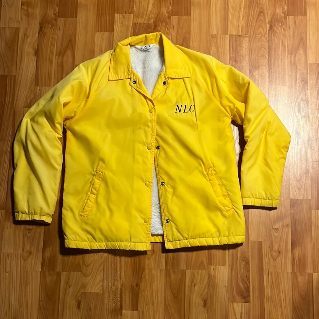 80's Blair Fur Lined Embroidered Jacket - L 21” x 27”