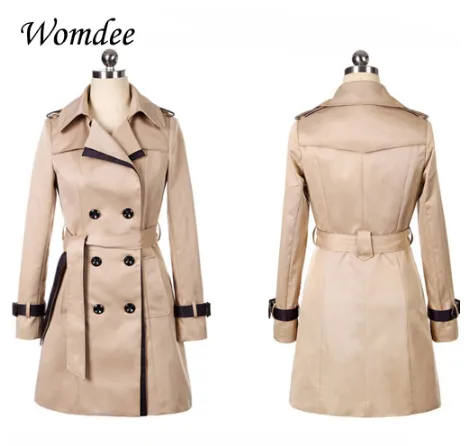 Autumn Winter Women Slim Casual Trench Coats Female 2018 New Korean Clothes Pockets Windbreaker Coat Outwear with Belt