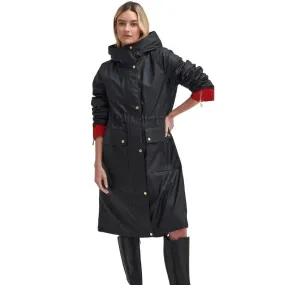 Barbour International Wyatt Showerproof Trench Coat In Black