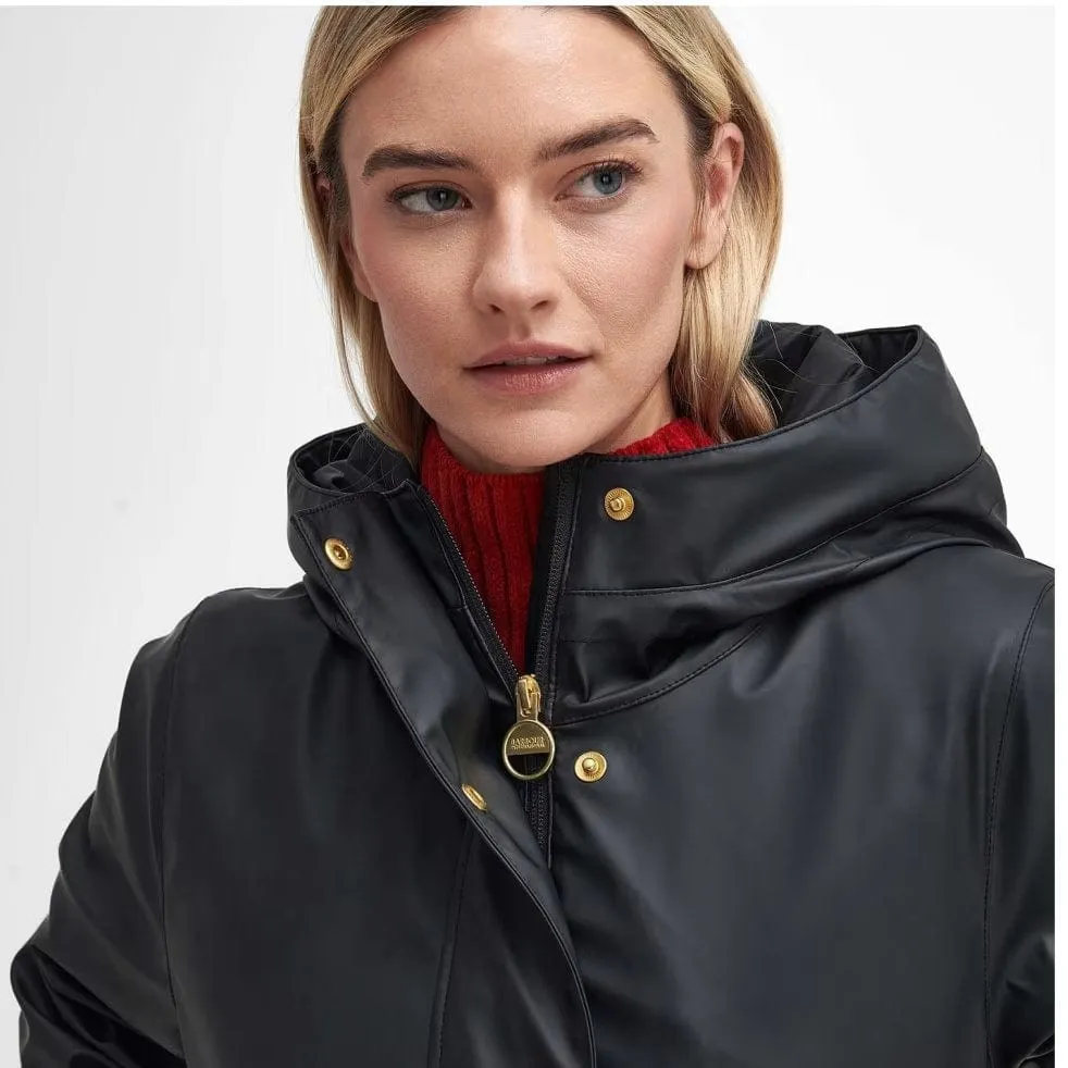 Barbour International Wyatt Showerproof Trench Coat In Black