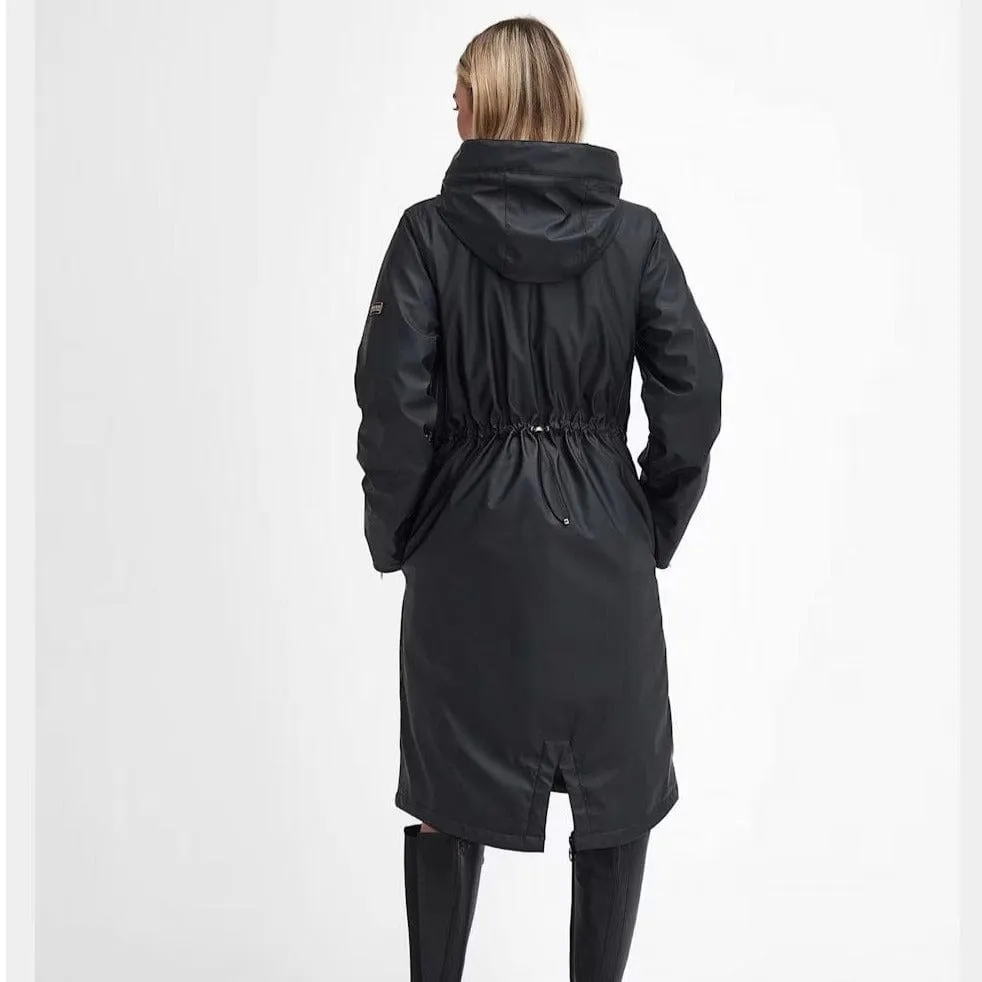 Barbour International Wyatt Showerproof Trench Coat In Black