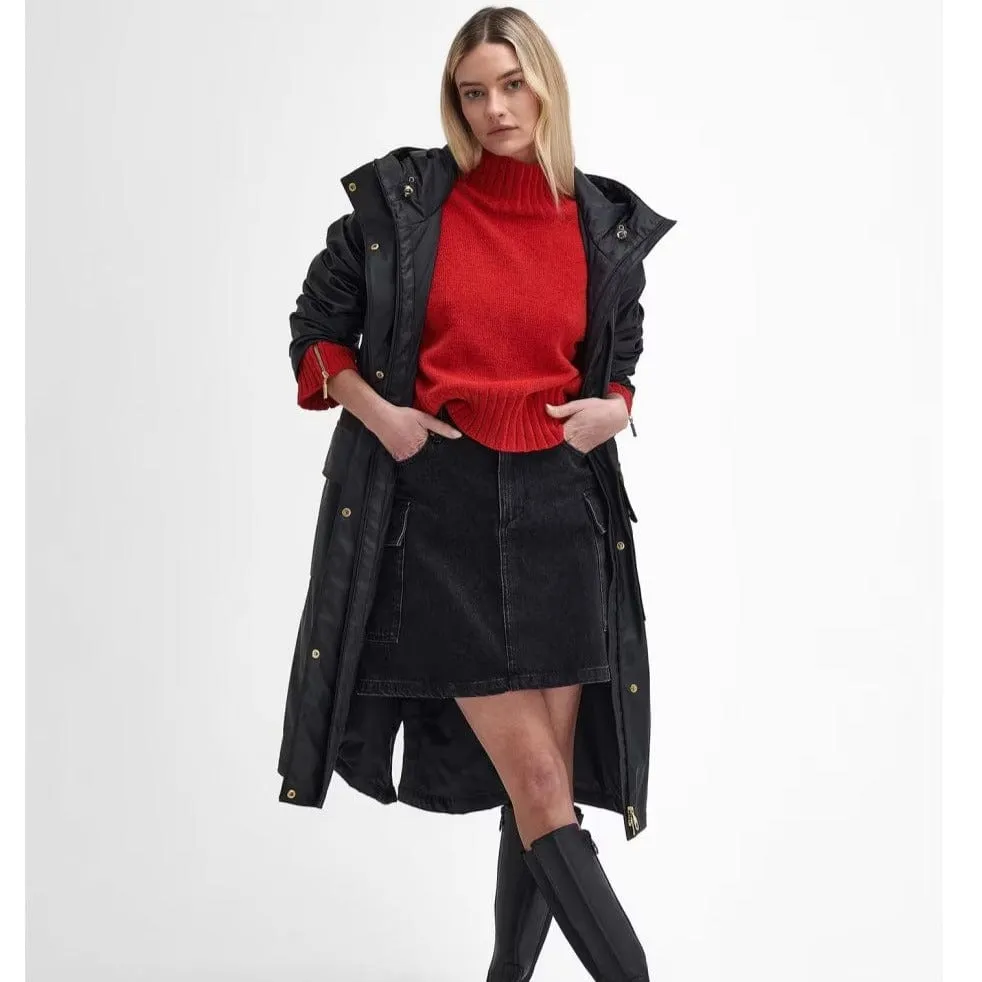 Barbour International Wyatt Showerproof Trench Coat In Black