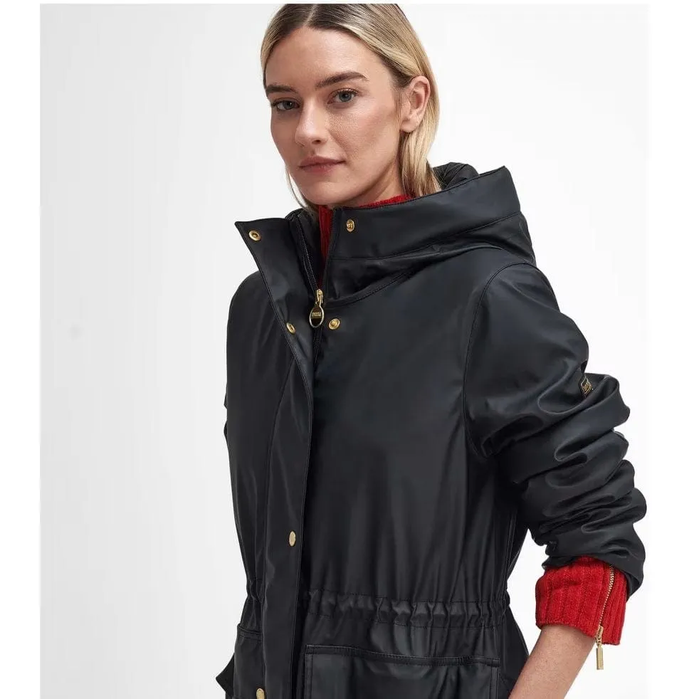 Barbour International Wyatt Showerproof Trench Coat In Black