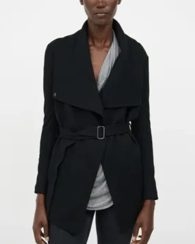 Black Wool Long Sleeve Jacket