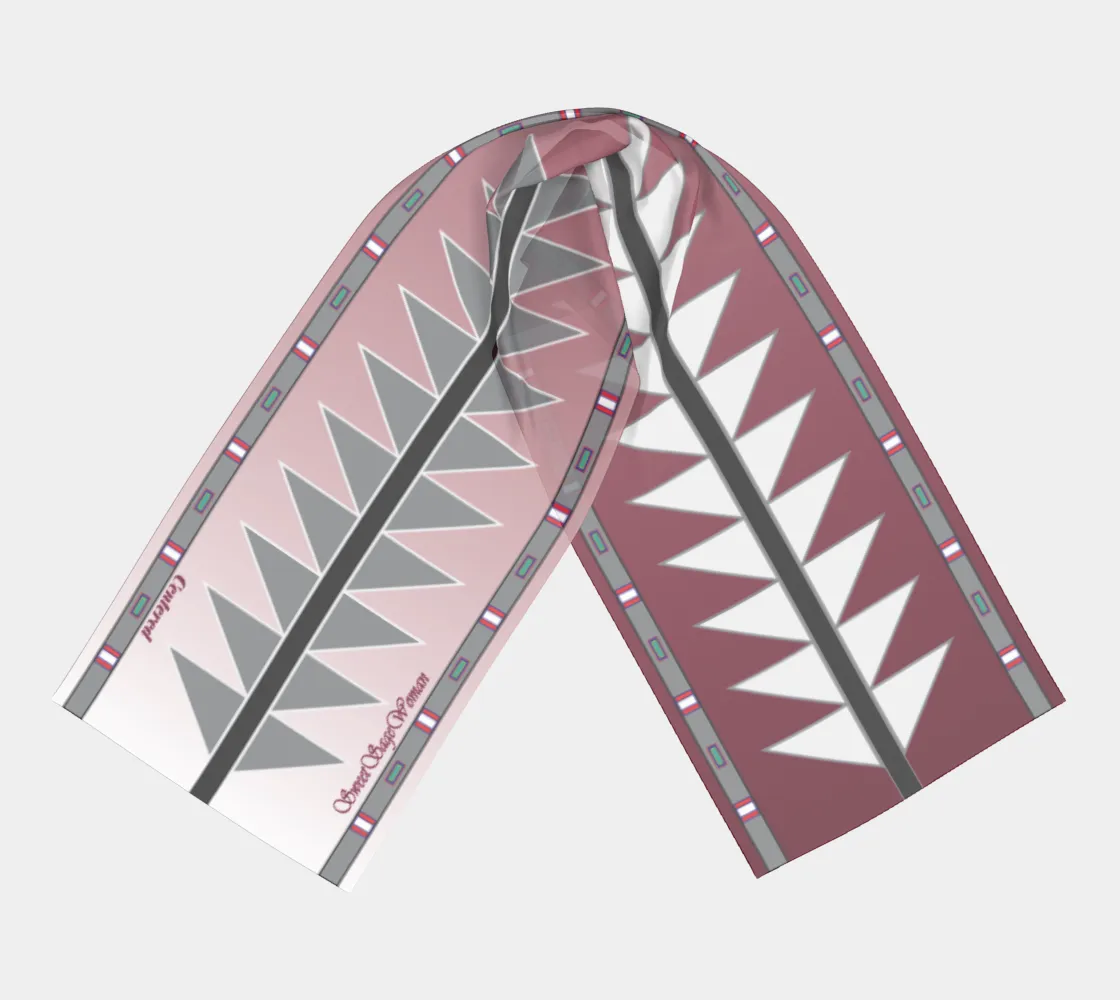 CENTERED Maroon Fade Scarf