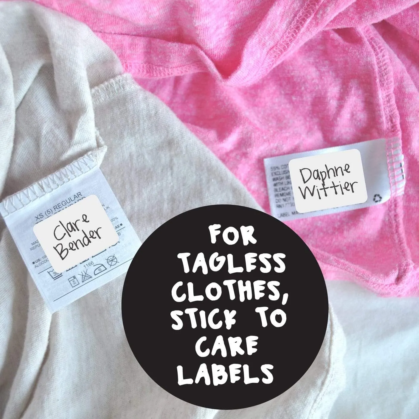 CLOTHING / FABRIC LABELS | Bright White