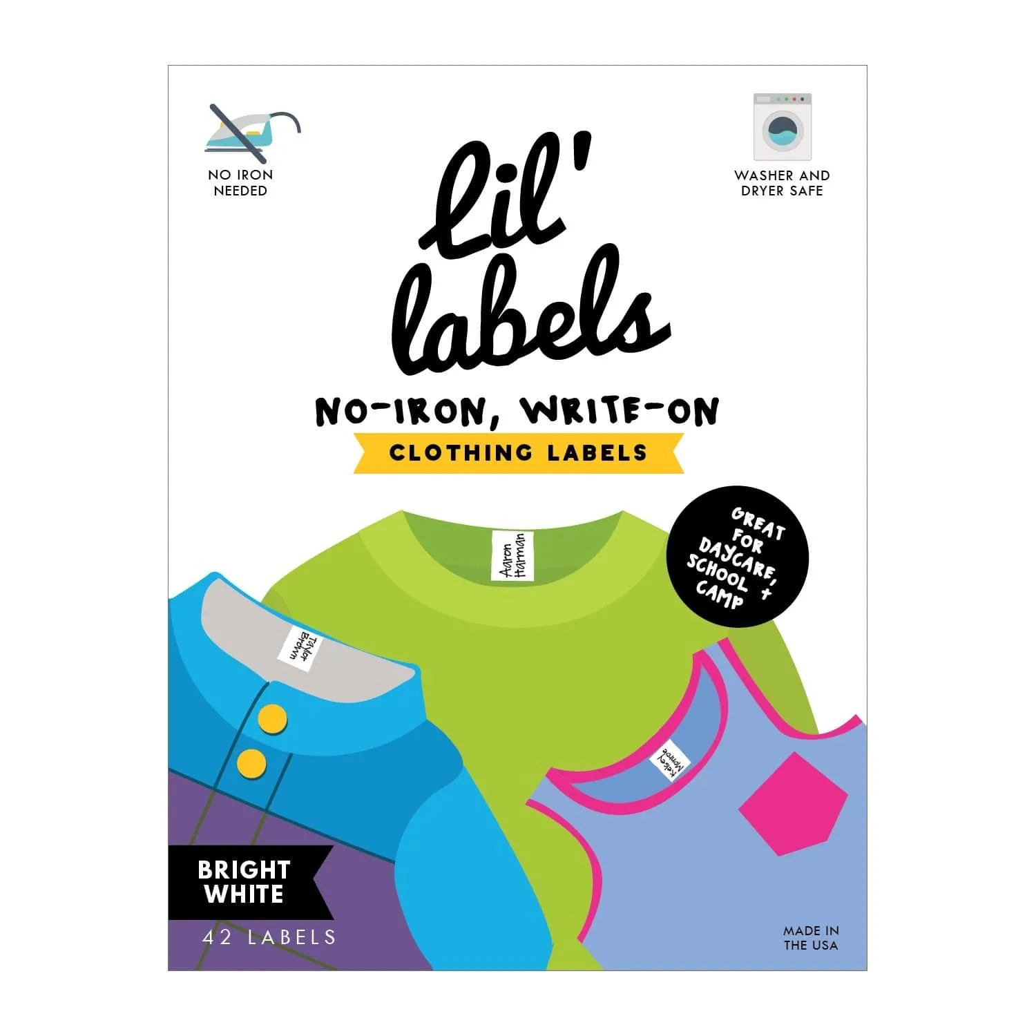 CLOTHING / FABRIC LABELS | Bright White