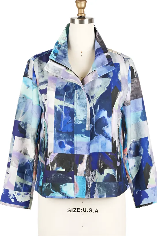 Damee Abstract Biker Jacket