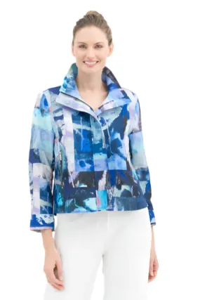 Damee Abstract Biker Jacket