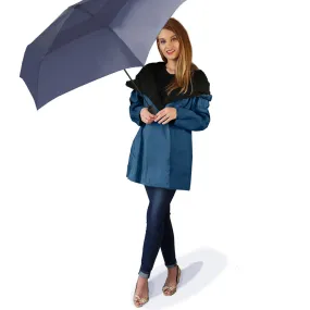 Dona Mycra Pac Umbrella Coat Mini Space Blue