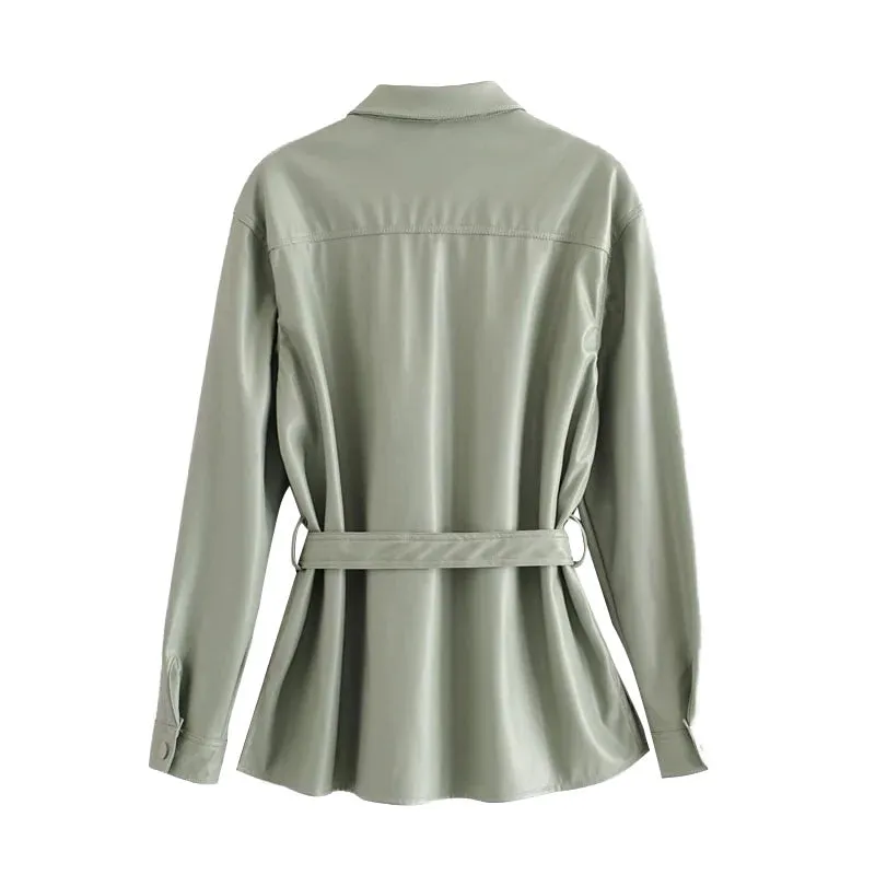 FAUX LEATHER JACKET