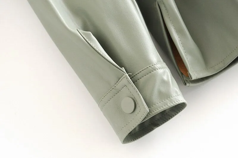 FAUX LEATHER JACKET
