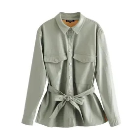 FAUX LEATHER JACKET