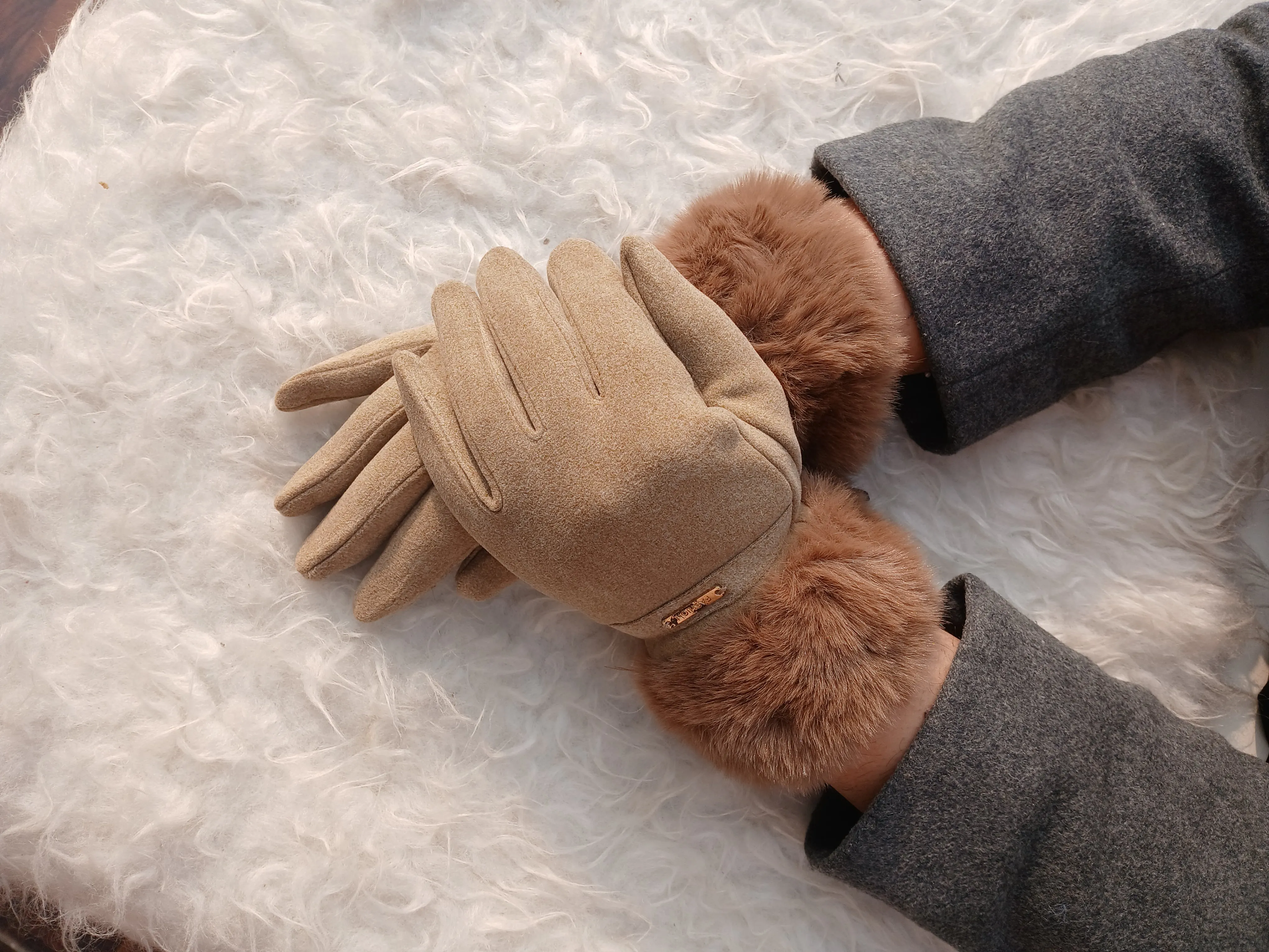Fur-Lined Gloves