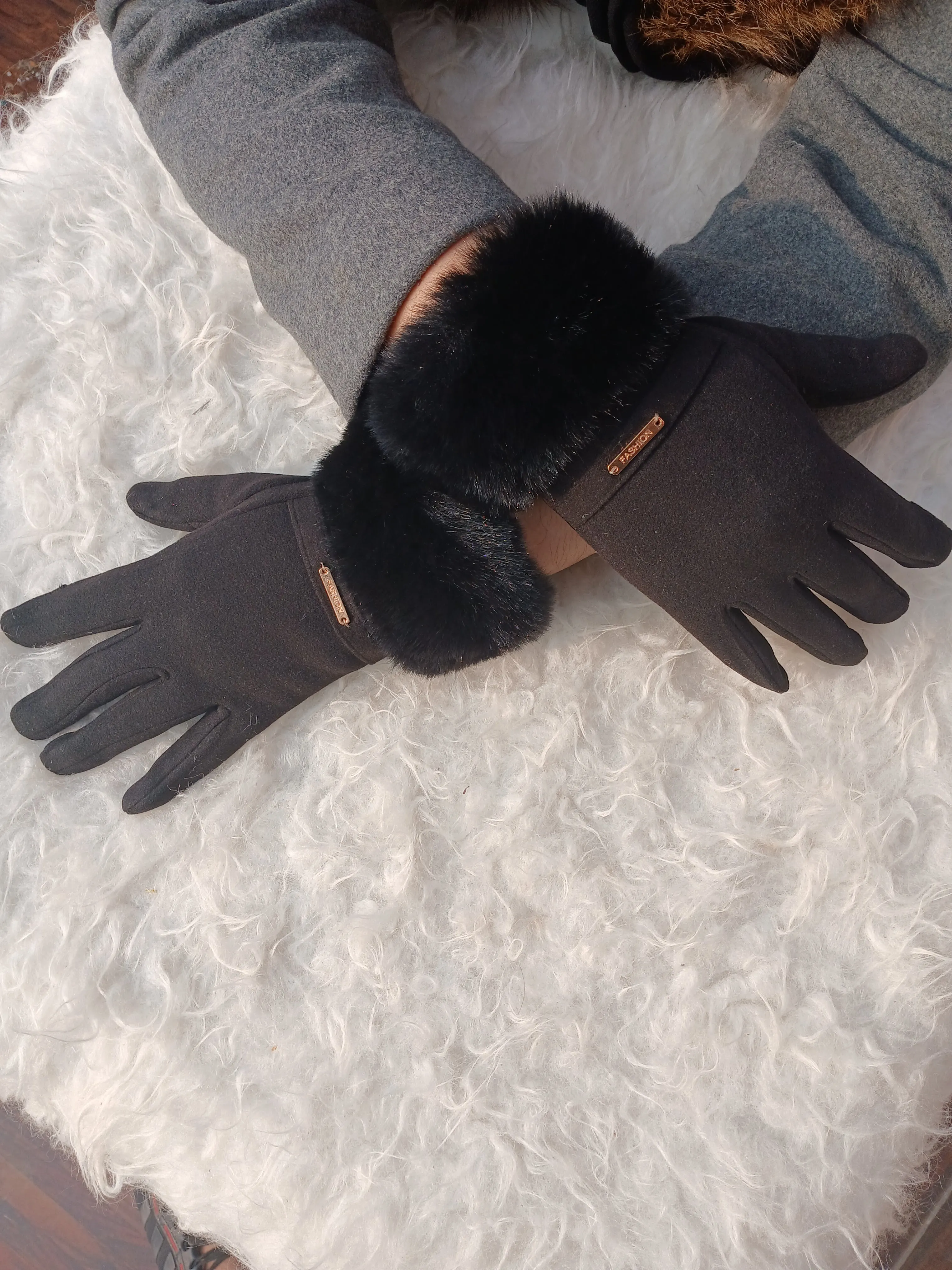 Fur-Lined Gloves