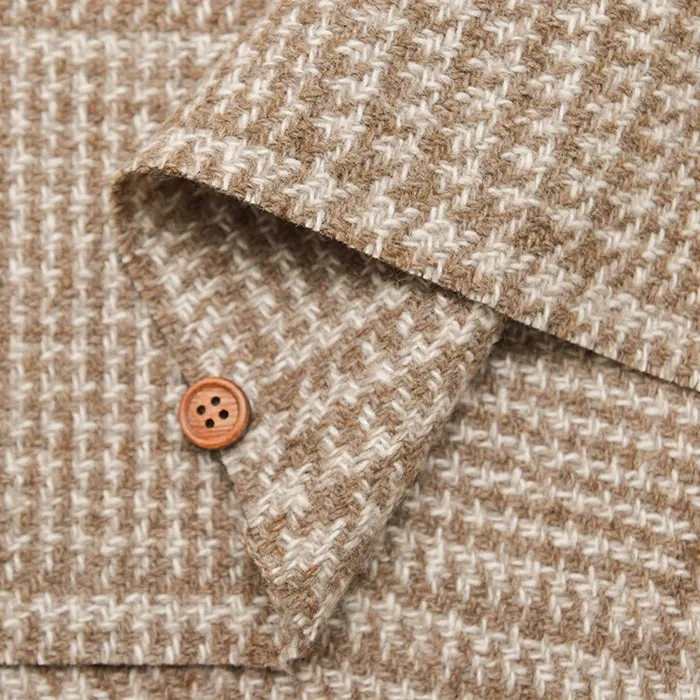 Glen Check Pattern Tweed Fabric