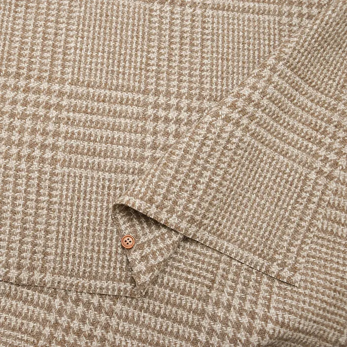 Glen Check Pattern Tweed Fabric