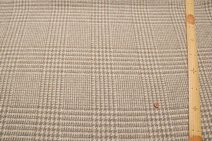 Glen Check Pattern Tweed Fabric