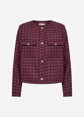 Ikra 2 Boucle Jacket in Bordeaux