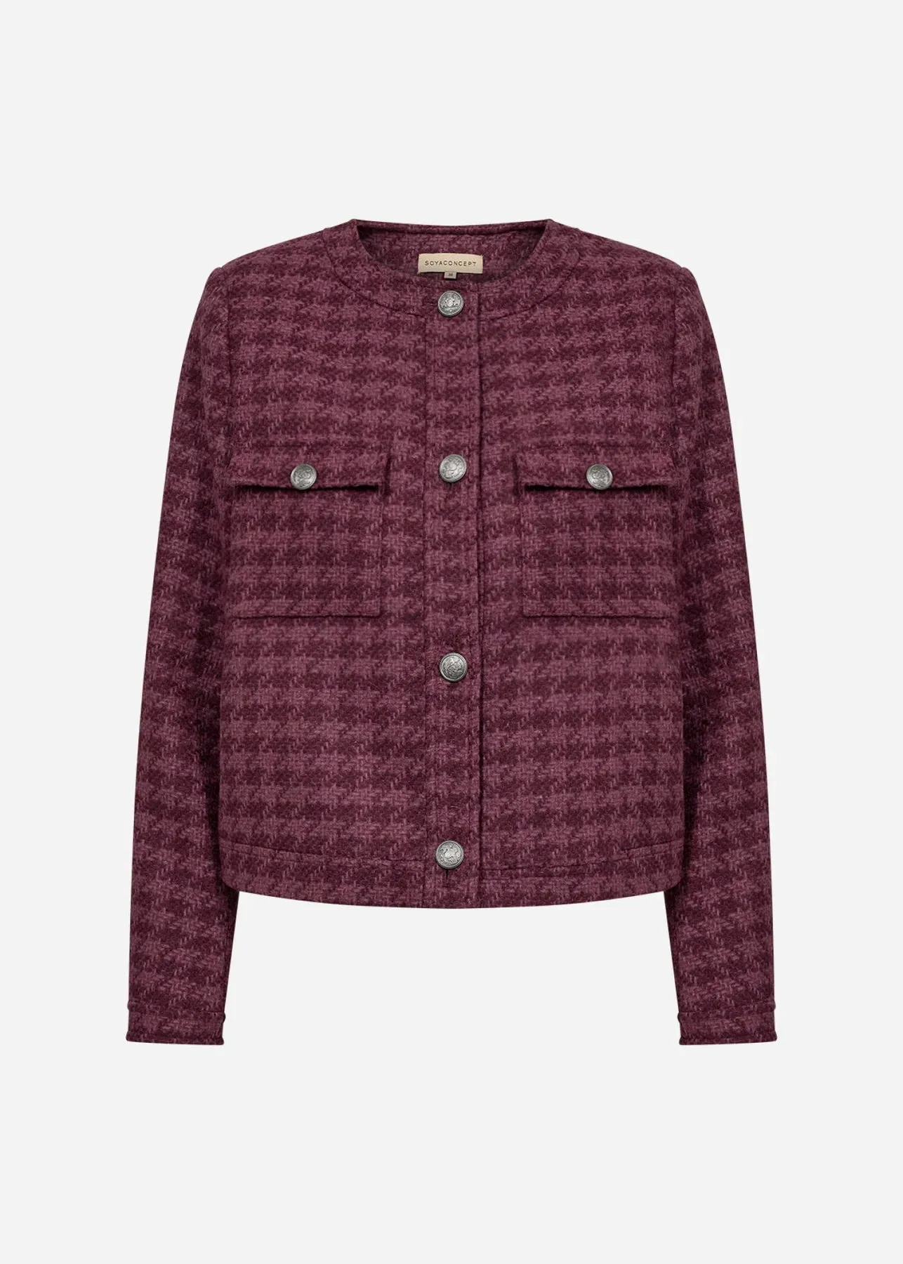Ikra 2 Boucle Jacket in Bordeaux
