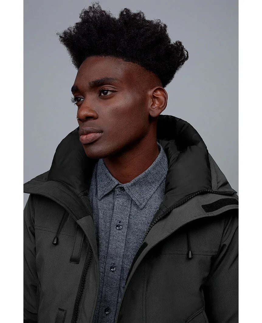 Langford Parka Black Disc Mens Graphite