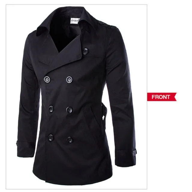 Men's Mid Length Slim Trench Coat