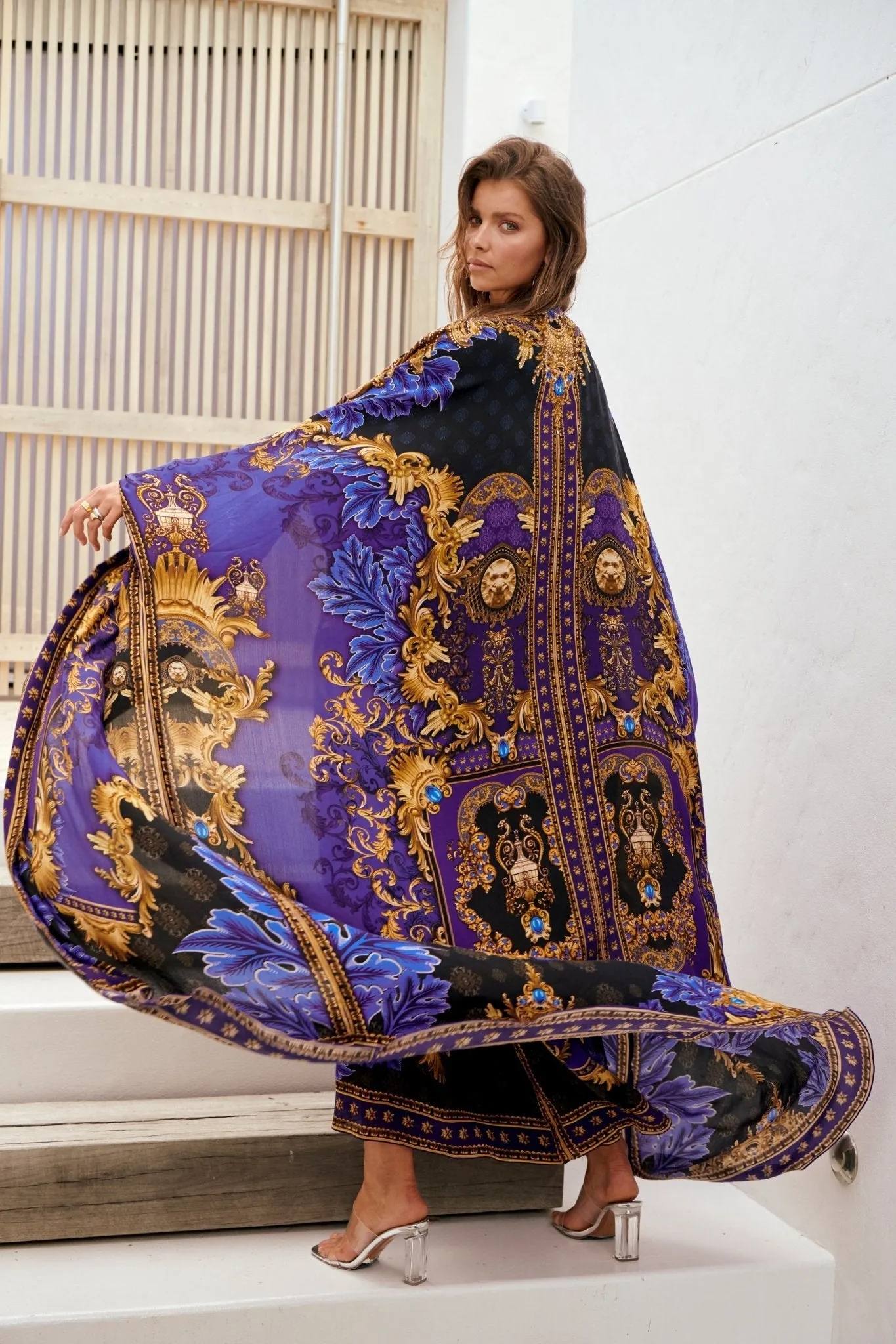 Midnight Blue Long Cape