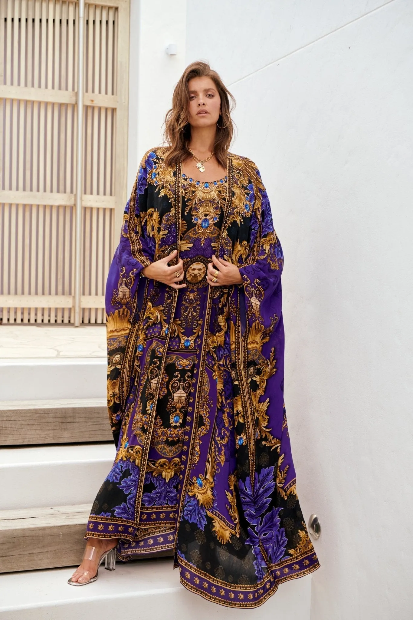 Midnight Blue Long Cape