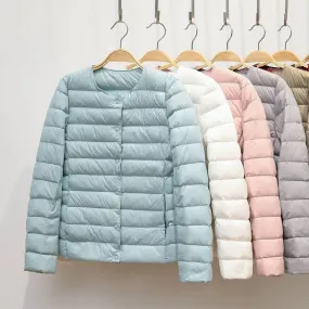 New Women's Ultralight Down Coat Female Puffer Overcoat