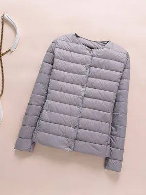 New Women's Ultralight Down Coat Female Puffer Overcoat