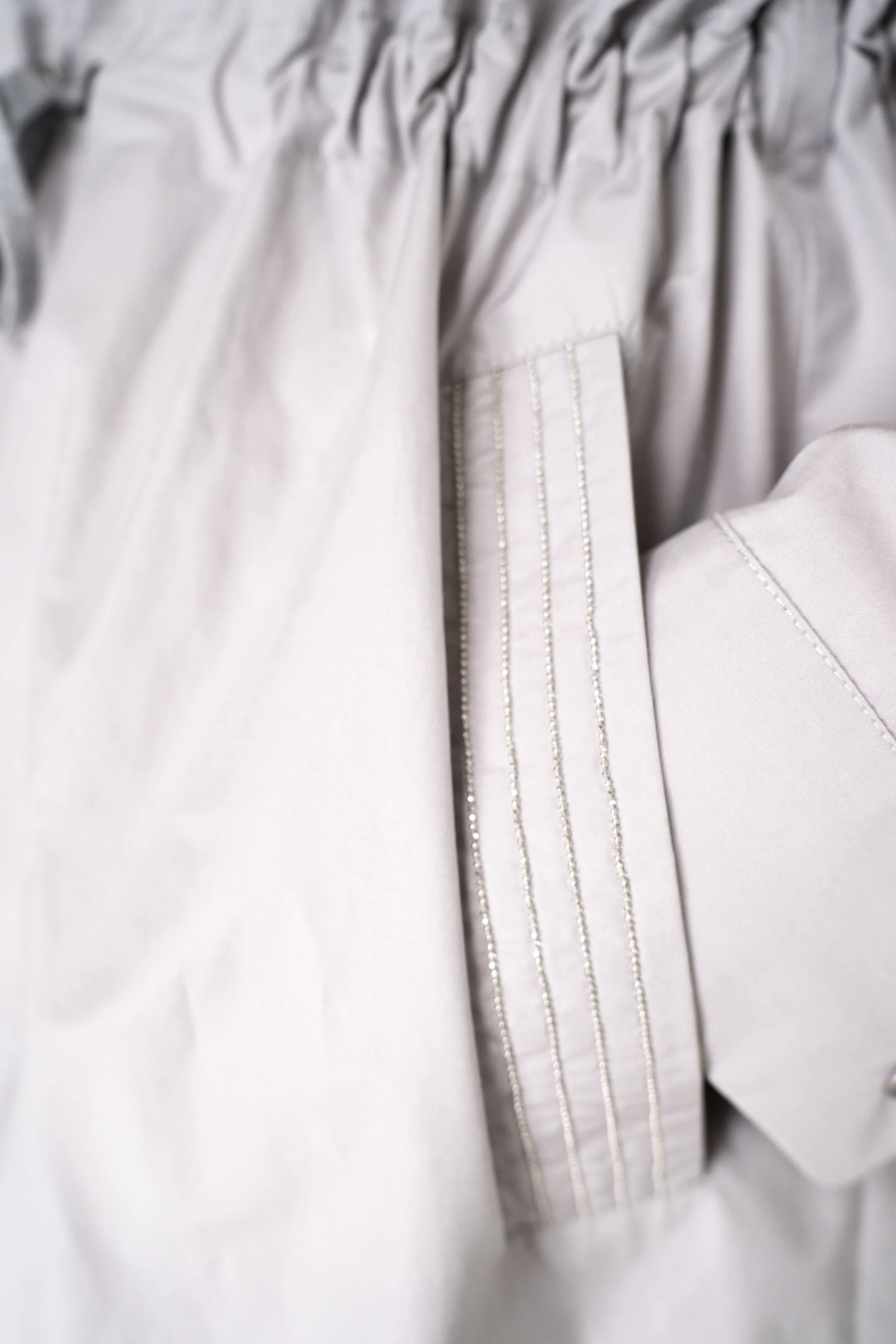 Peserico Cotton Twill Hooded Jacket in Grey