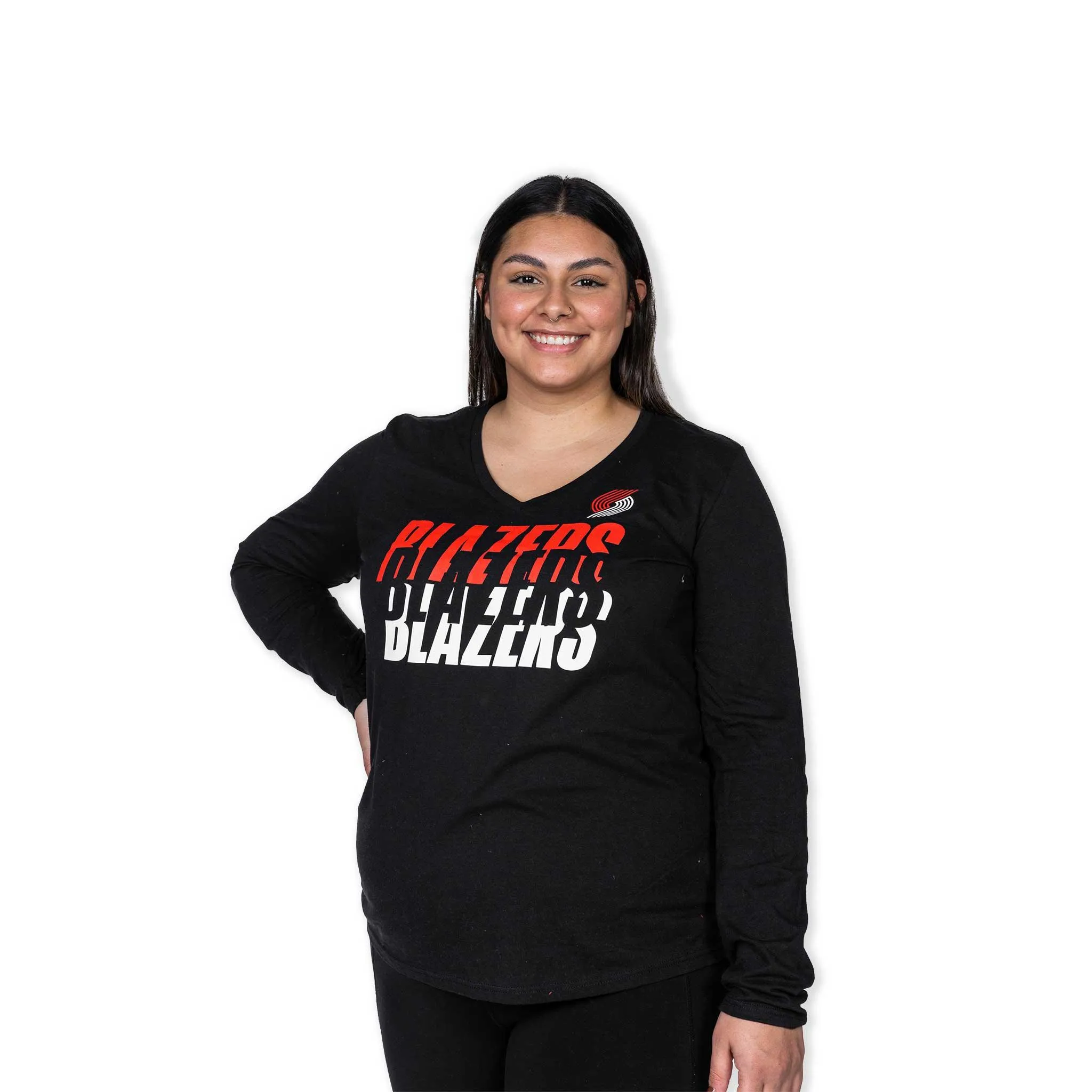 Portland Trail Blazers Women's Tumble Long Sleeve