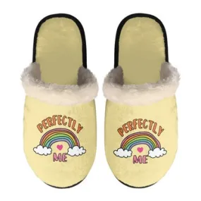 Rainbows Print on Demand Artwork Women's Fur Lined House Slippers