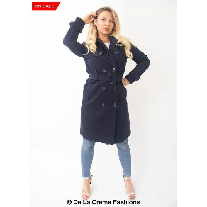 Slim Fit Lightweight Trench Coat