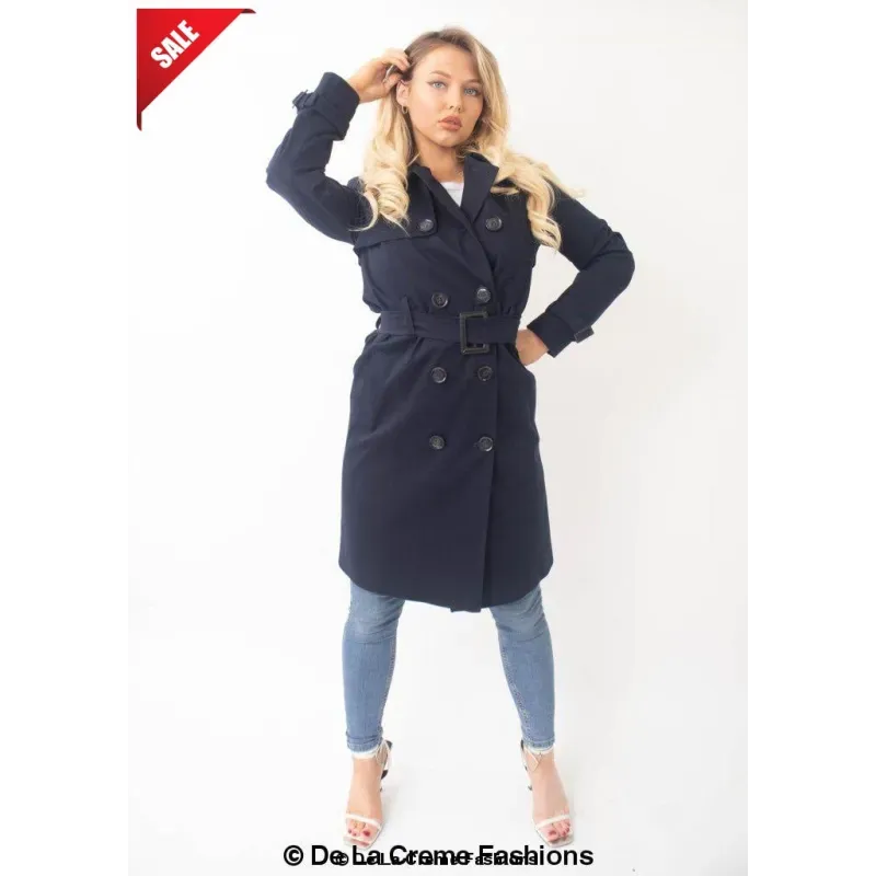 Slim Fit Lightweight Trench Coat