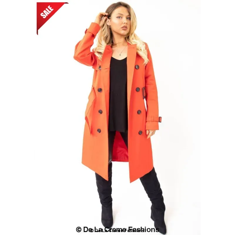 Slim Fit Lightweight Trench Coat