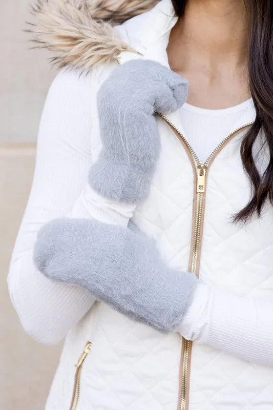 Soft Cozy Thick Plush Fur Lined Mittens