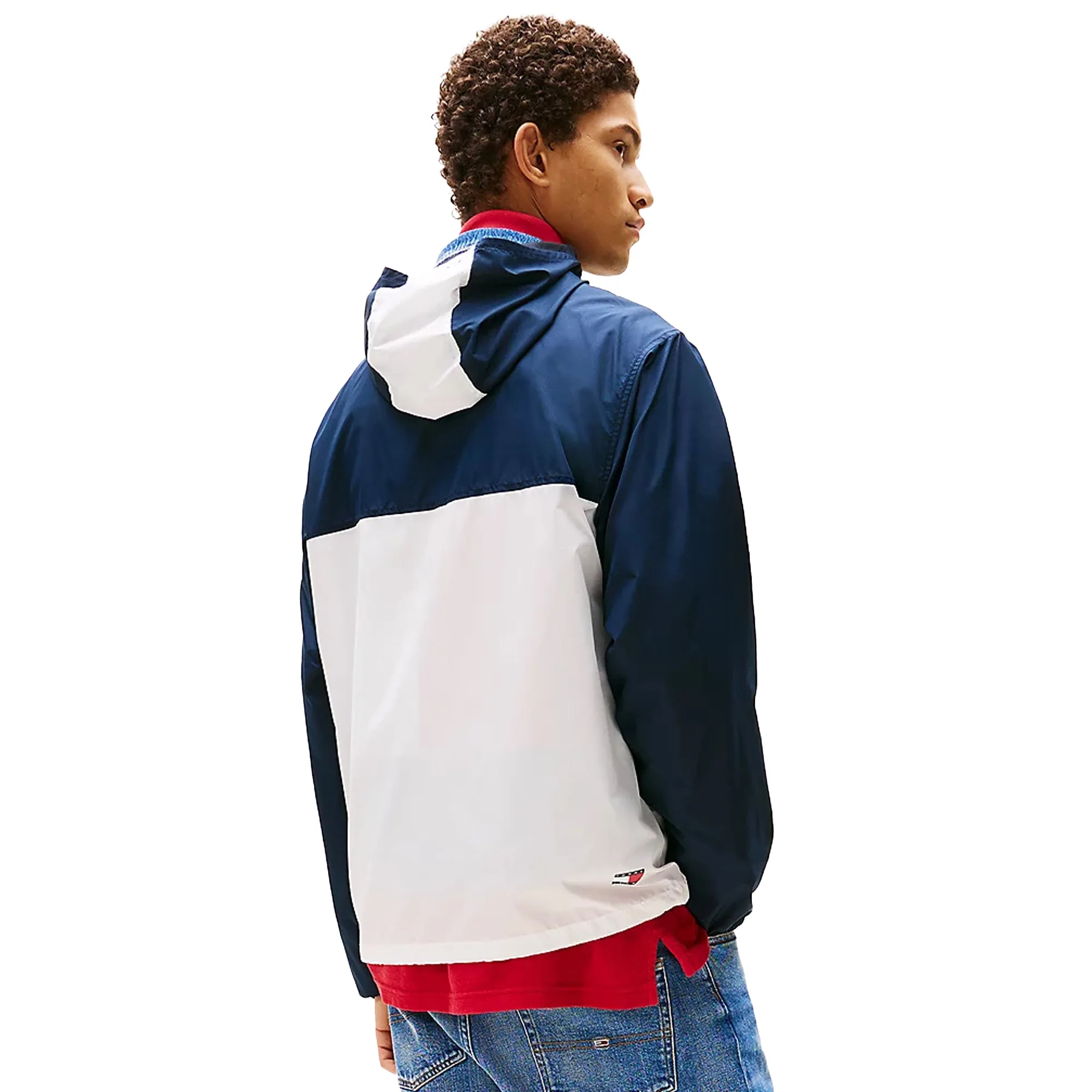 Tommy Jeans Lightweight Chicago Windbreaker Jacket Dark Night Navy/White