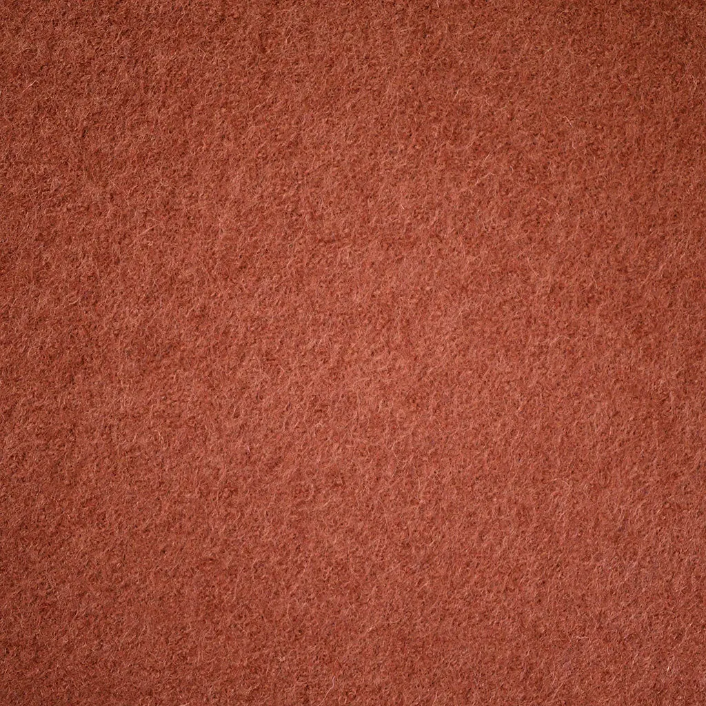 Vibrant Boiled Wool Coating Terracotta