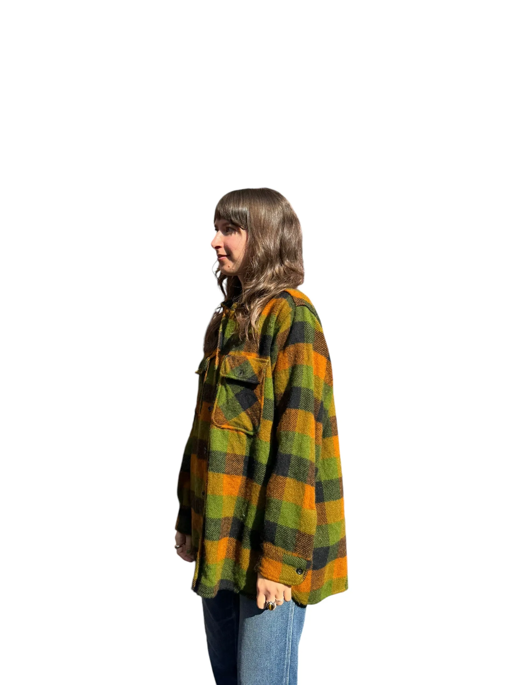 Vintage King Kole Wool Flannel SZ L