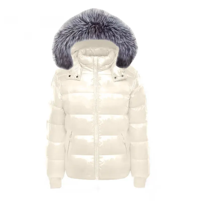 Winter Jacket Men Parkas Thicken Warm Coat Mens Glossy Black Jackets Solid Color Parka Coat Men's  Fashion New Streetwear 5XL