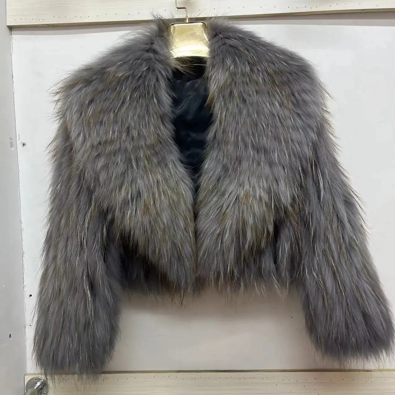 Women Winter Real (Raccoon) Fur Coat