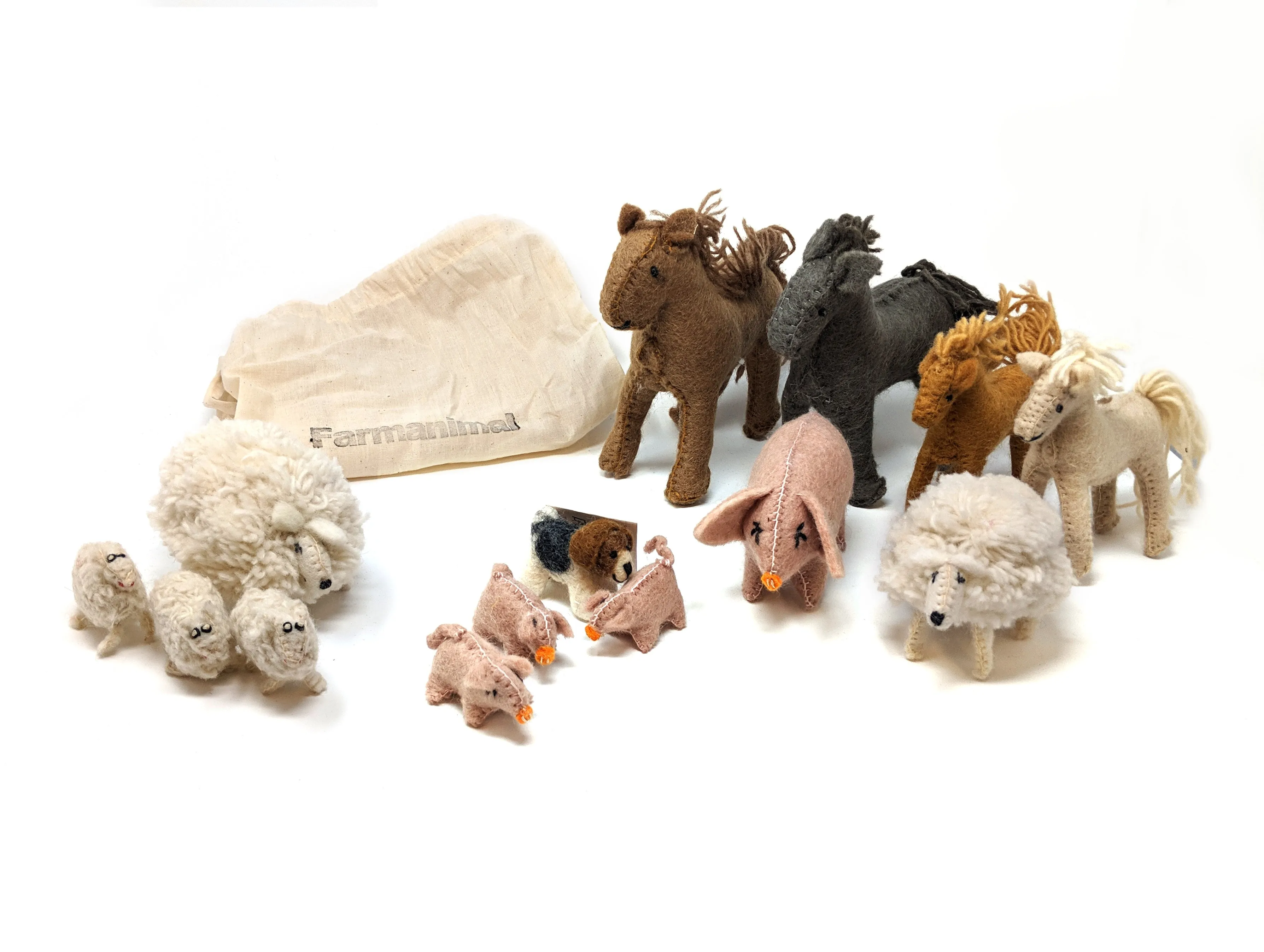 Wool Farm Animal Story Props