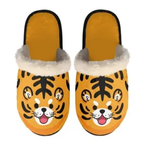 Zoo Animals Print on Demand Artwork Women's Fur Lined House Slippers